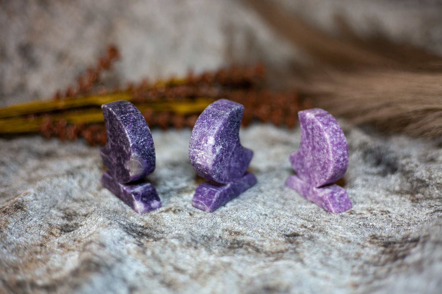 Lepidolite - standing moon