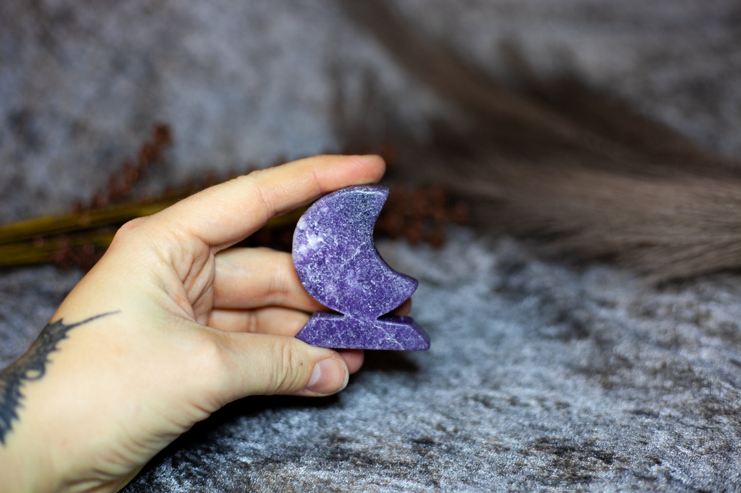Lepidolite - standing moon