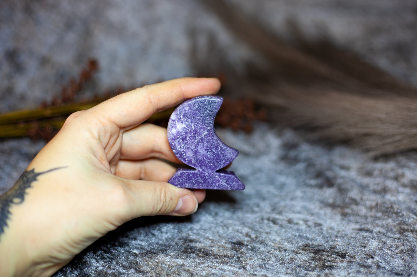 Lepidolite - standing moon