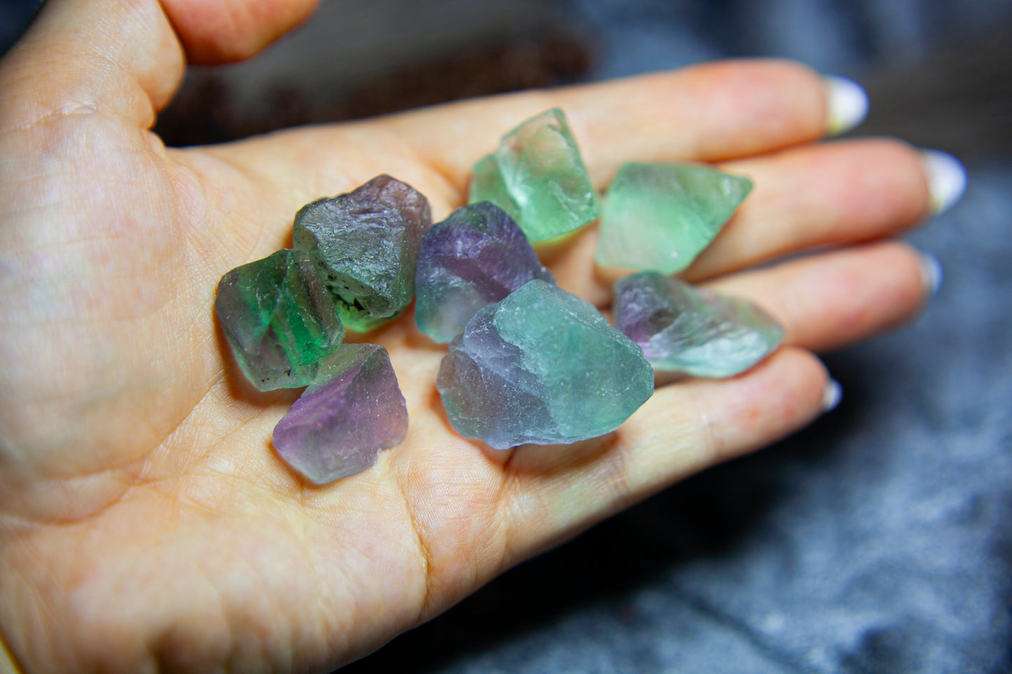 Lavendel fluorit - rå