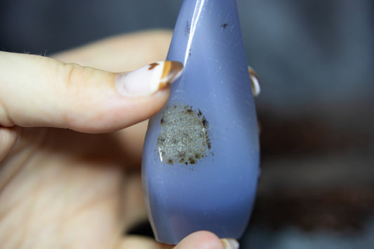 Druzy Agate - flame