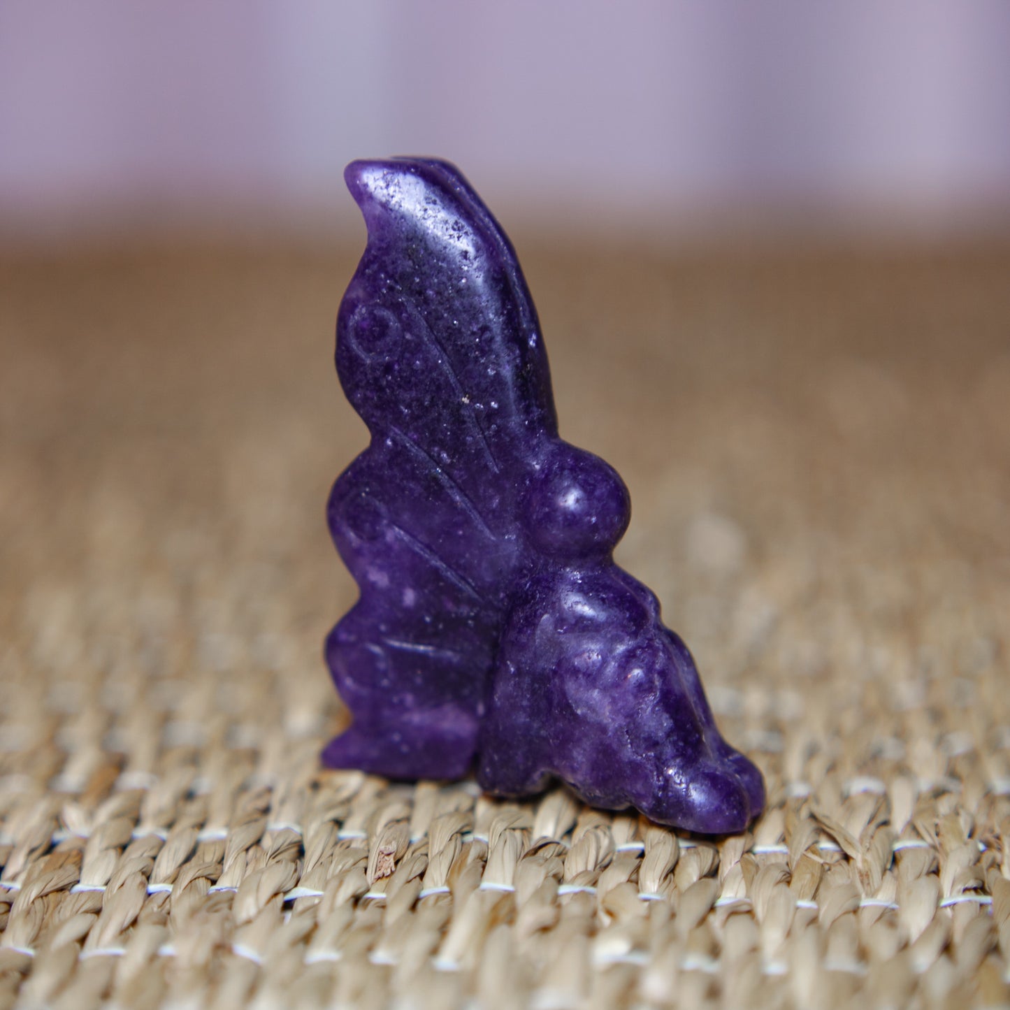 Lepidolite - seated fairy