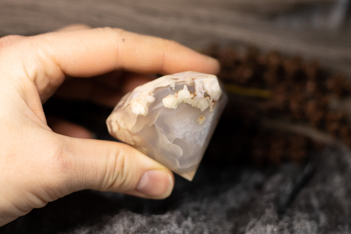 Blomsteragat - stor diamant