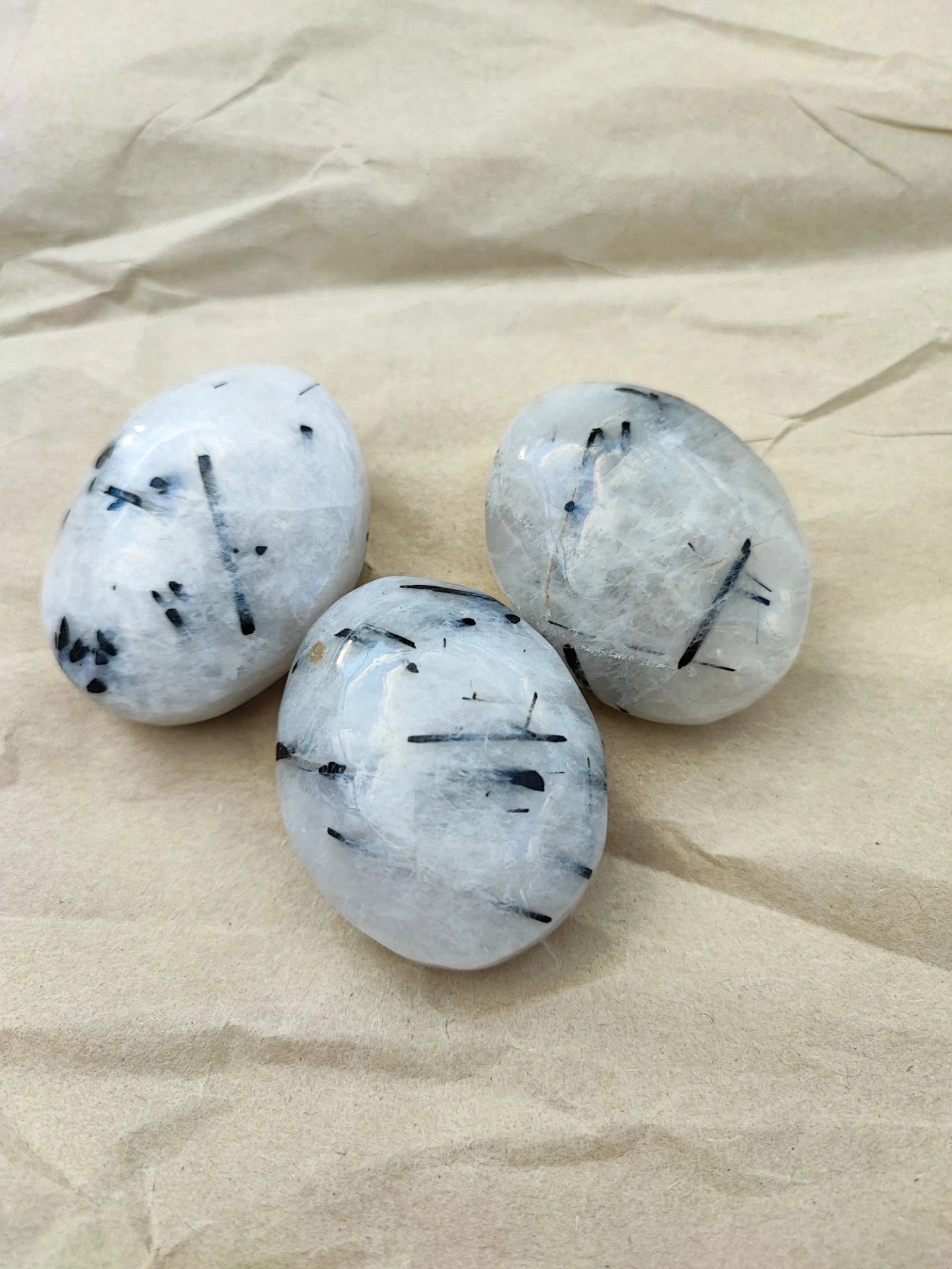 Svart turmalin i kvarts - palmstone