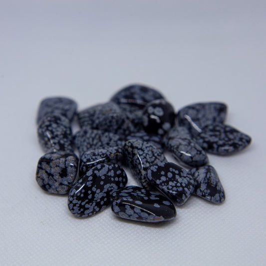 Snöflingeobsidian - trumlad