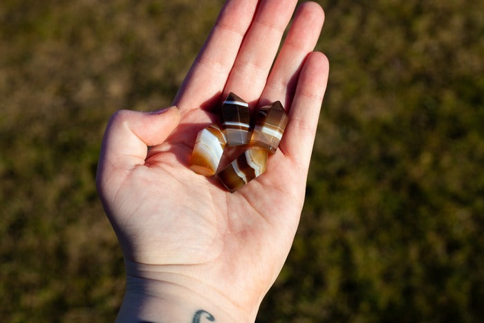 Banded carnelian - mini points