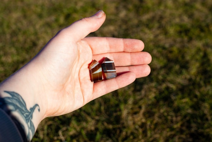 Banded carnelian - mini points