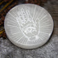 Selenite - Palmistry Hand Plate