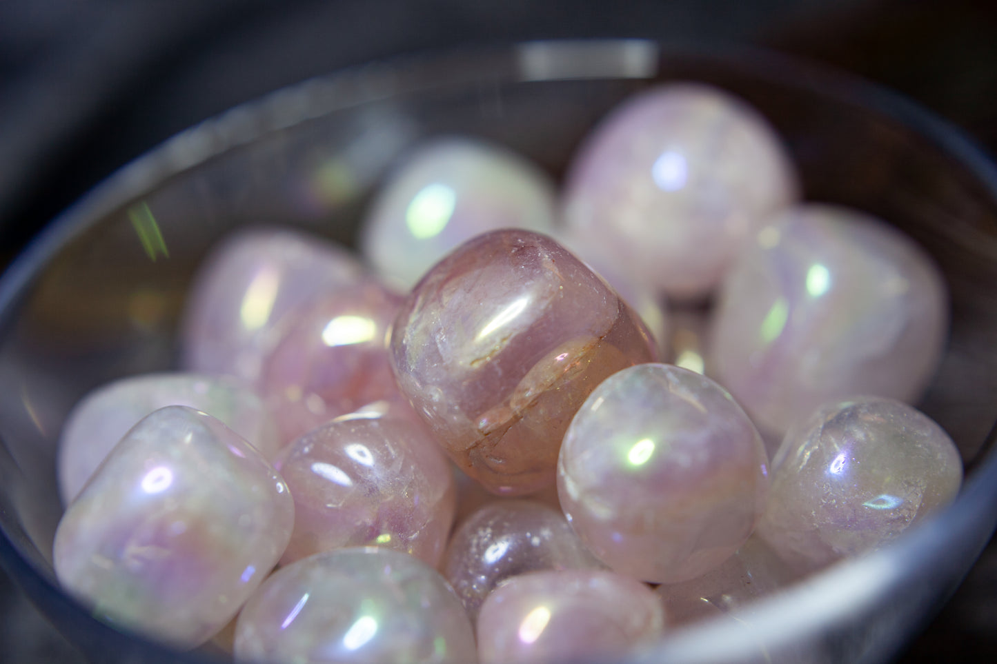 Aura Rose Quartz - tumbled