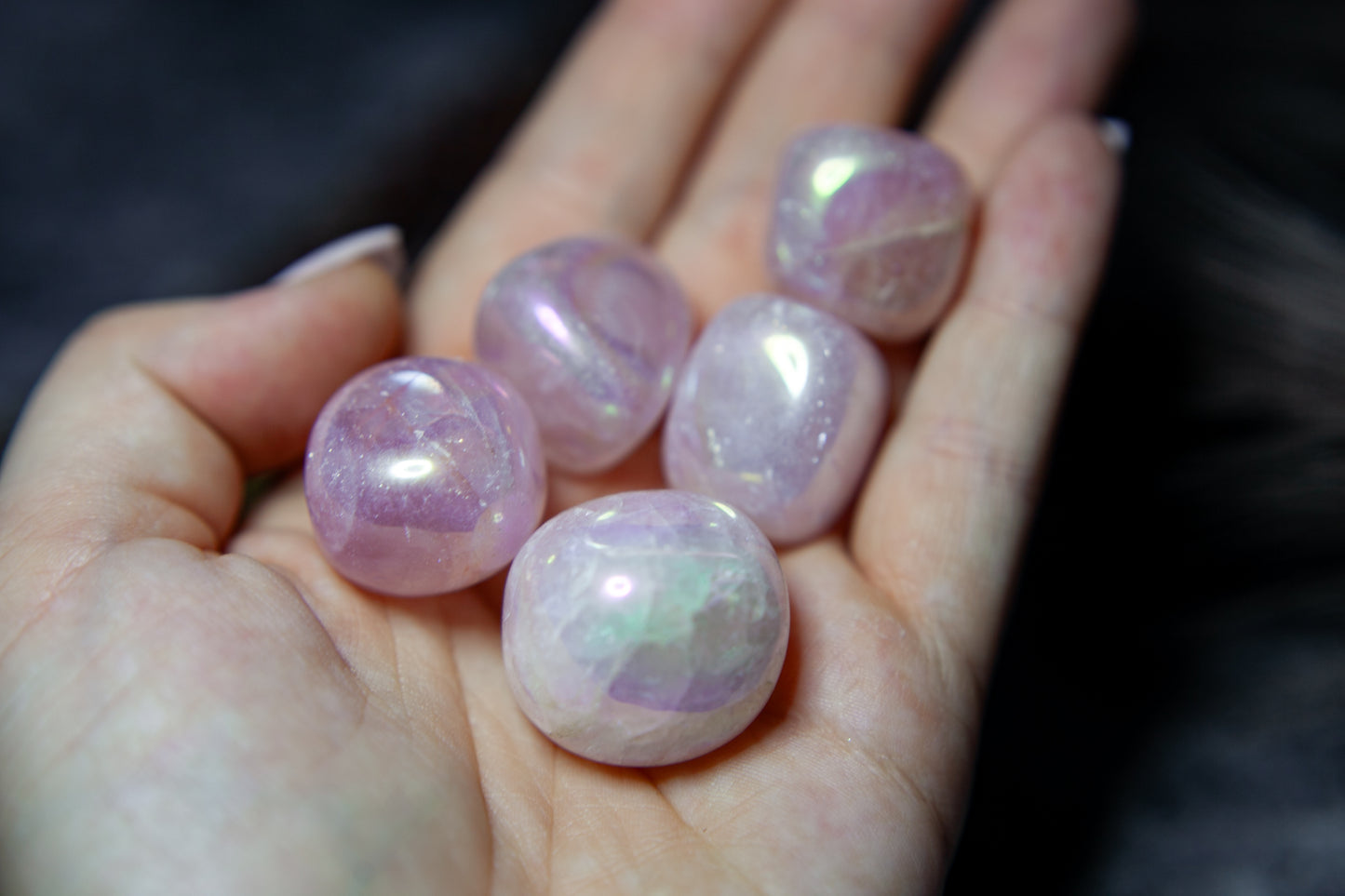 Aura Rose Quartz - tumbled