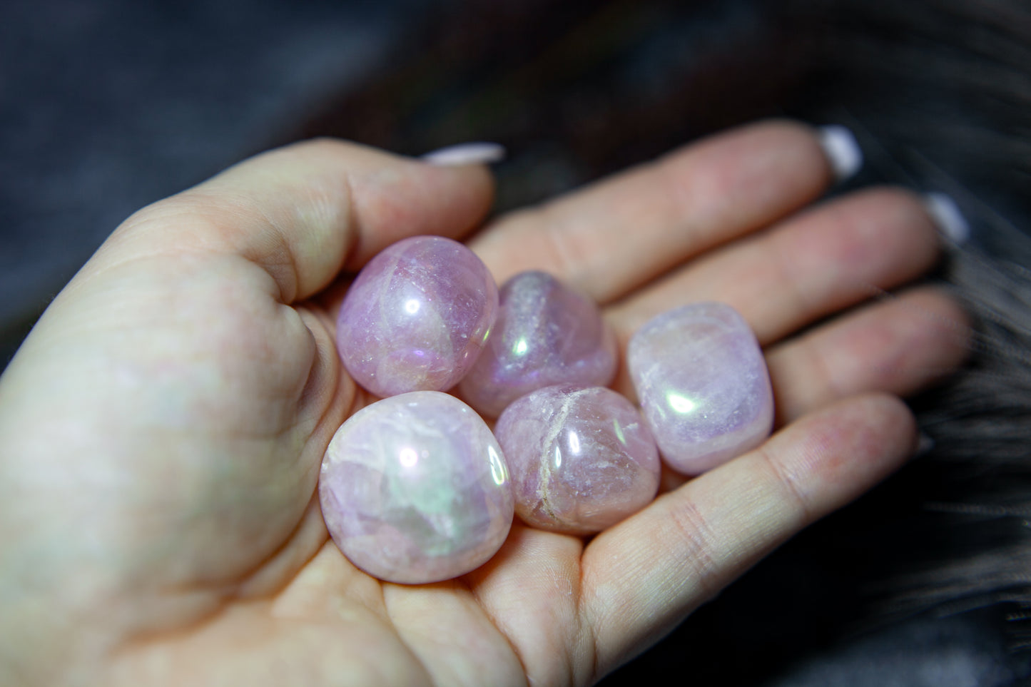 Aura Rose Quartz - tumbled