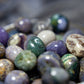 Grape agate - tumbled