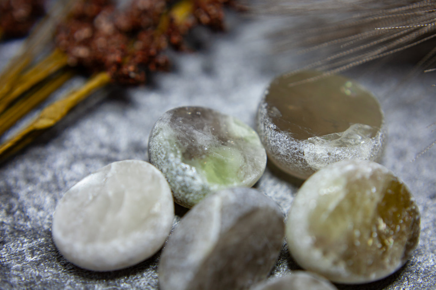 Smoky quartz (light) with citrine - Ema Egg