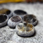 Smoky quartz (dark) with citrine - Ema egg