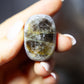 Smoky quartz (dark) with citrine - Ema egg