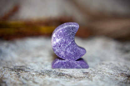 Lepidolite - standing moon