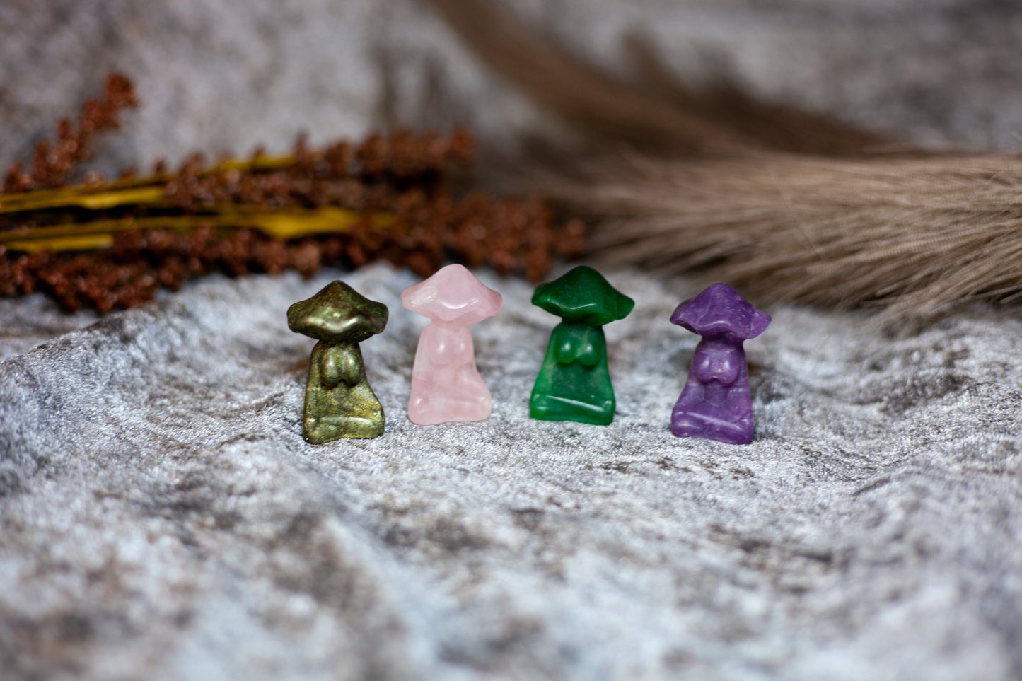 Sitting mushroom goddess