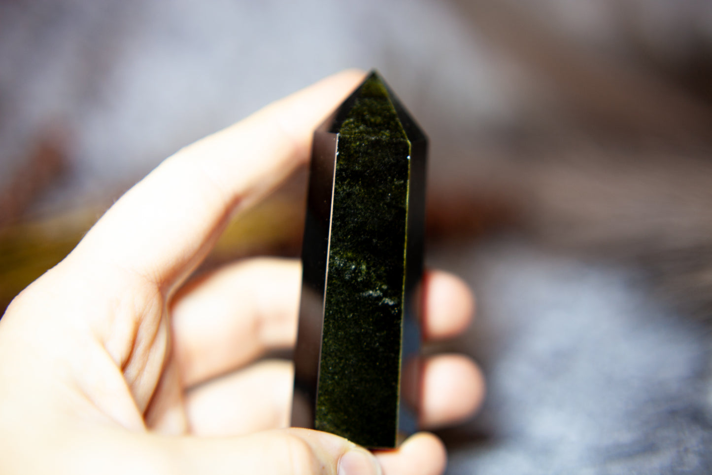 Golden Sheen Obsidian - point