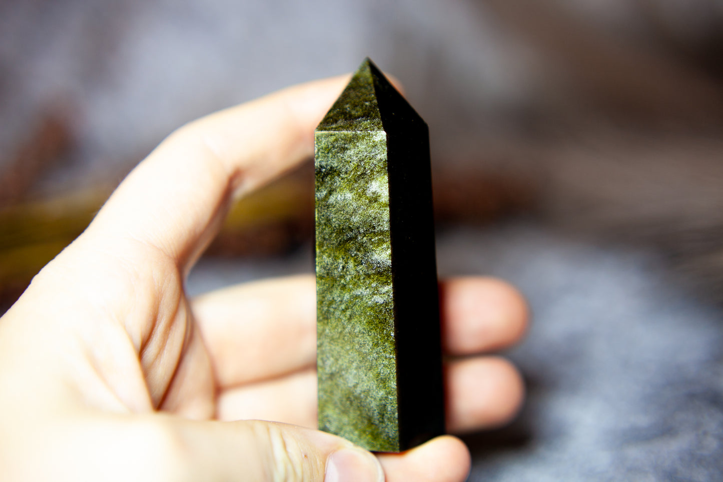 Golden Sheen Obsidian - point