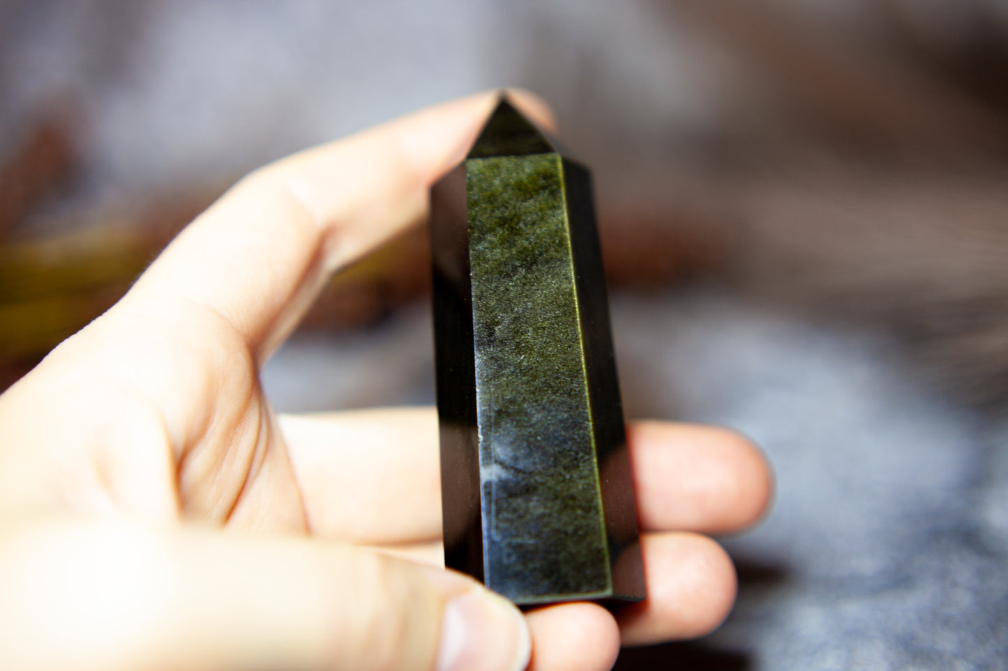 Golden Sheen Obsidian - point