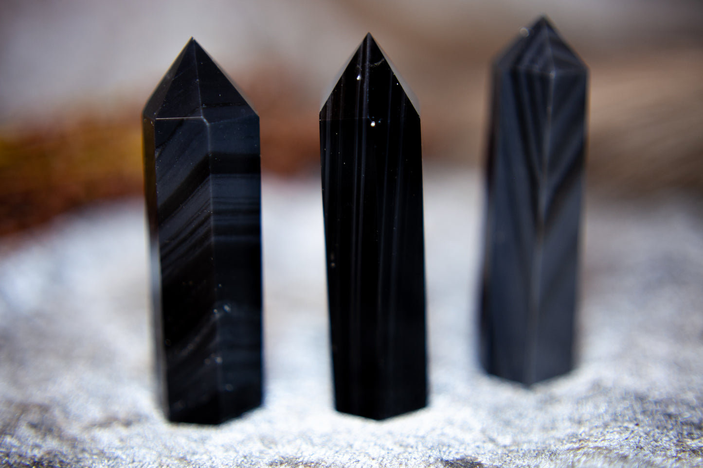 Silver Rainbow Obsidian - point