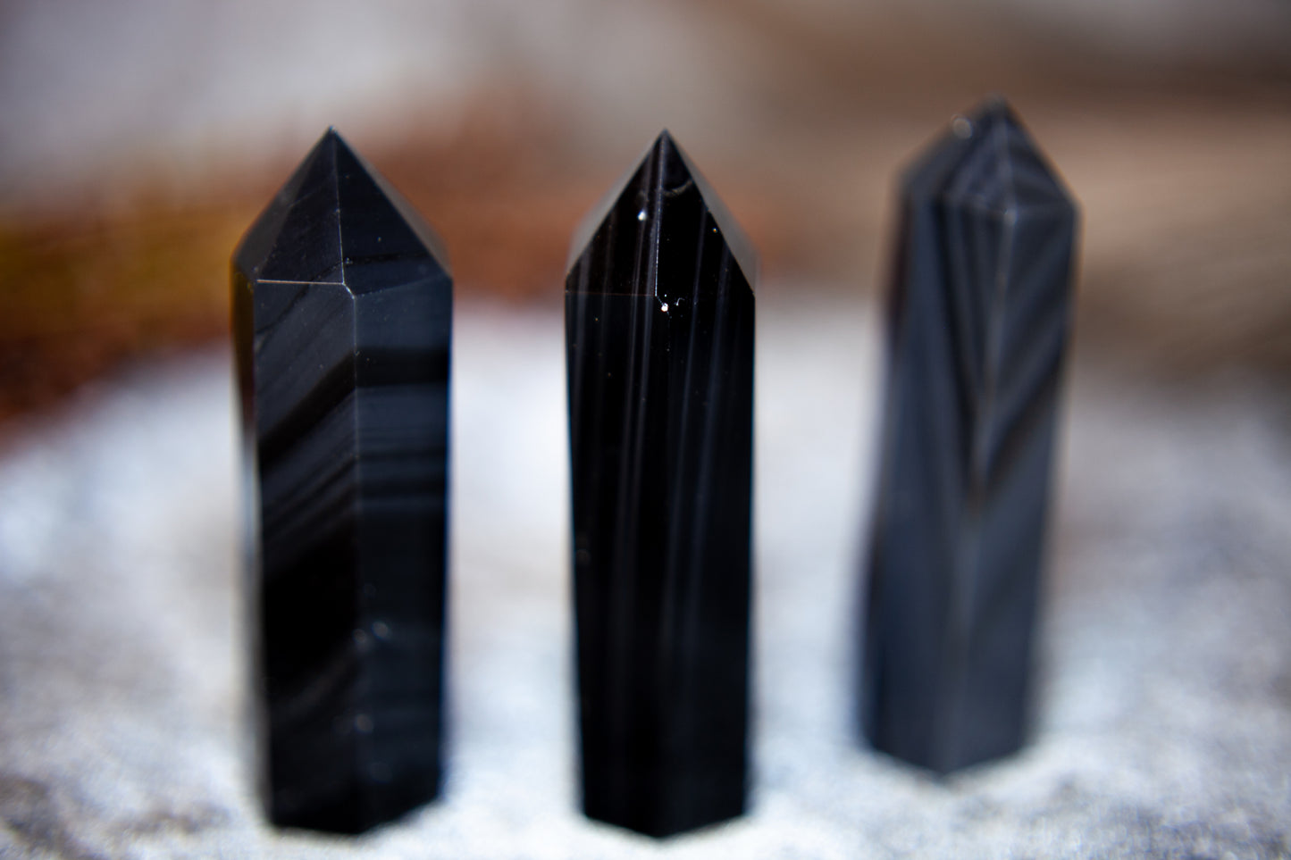 Silver Rainbow Obsidian - point