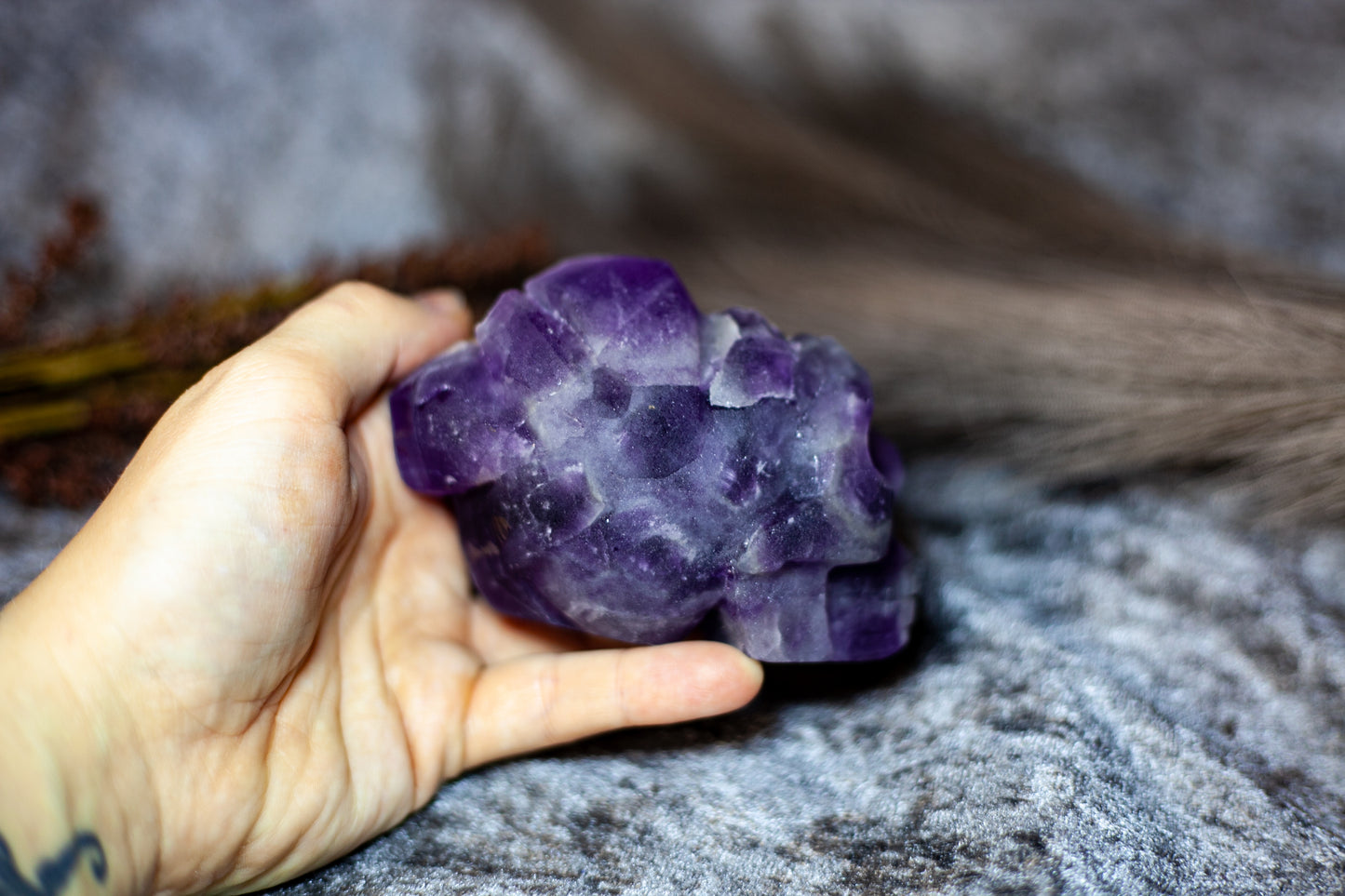 Amethyst - large skull cluster 1