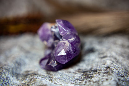 Ametist - stor döskalle kluster 1