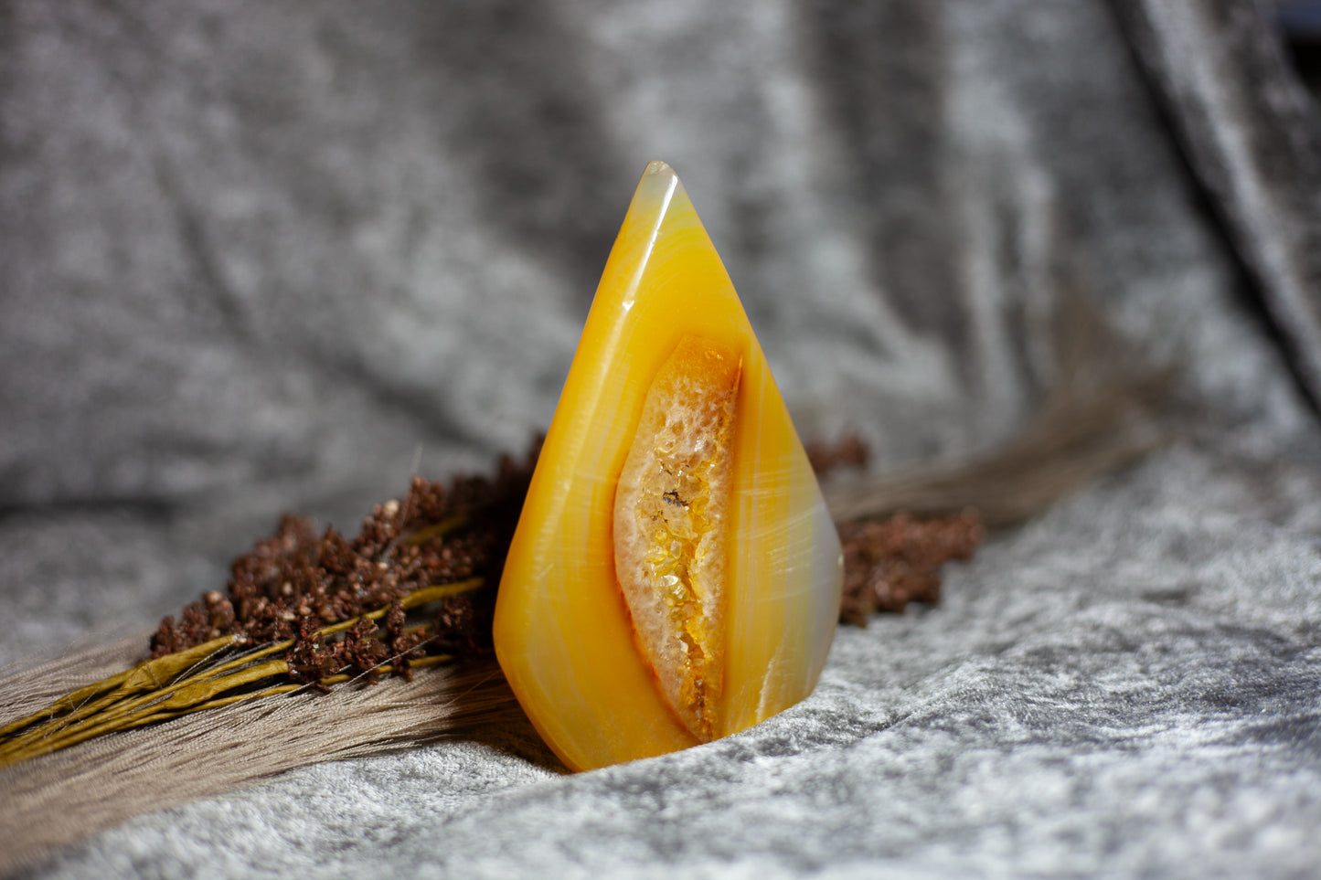 Druzy Agat - flamma friform 1