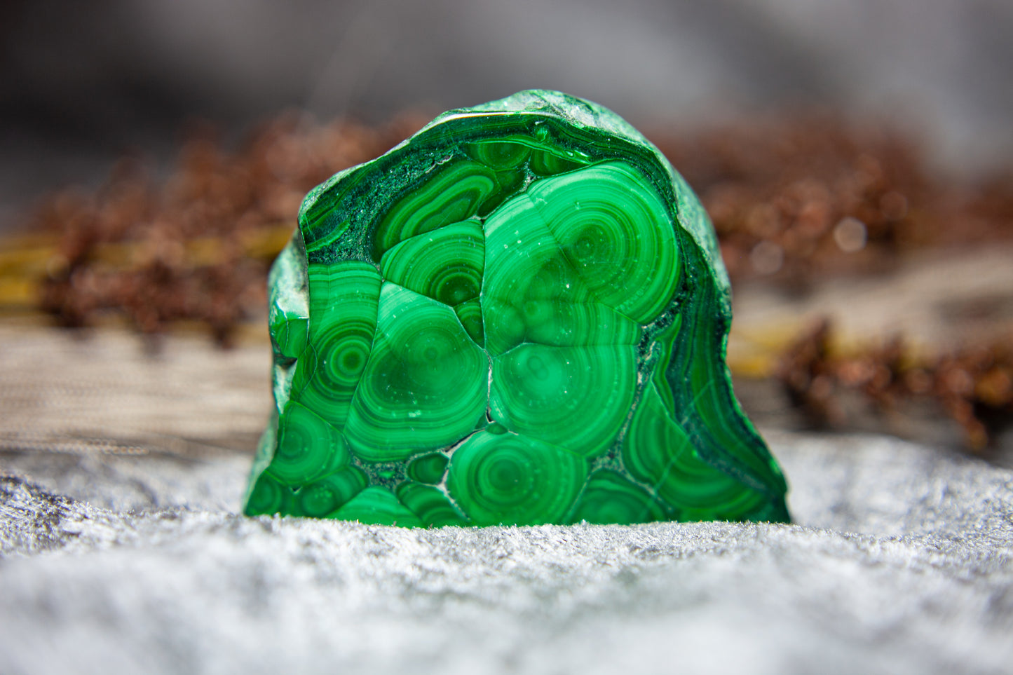 Malachite - standing slab