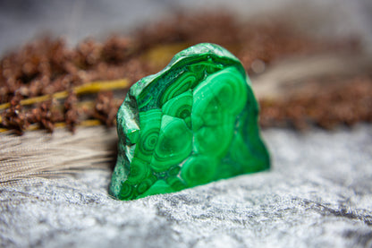 Malachite - standing slab