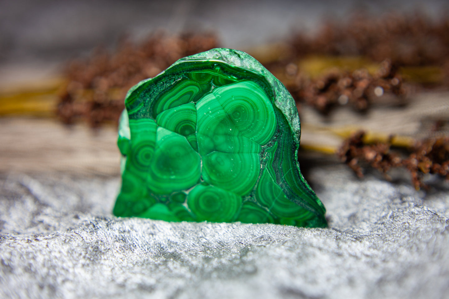 Malachite - standing slab