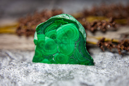 Malachite - standing slab