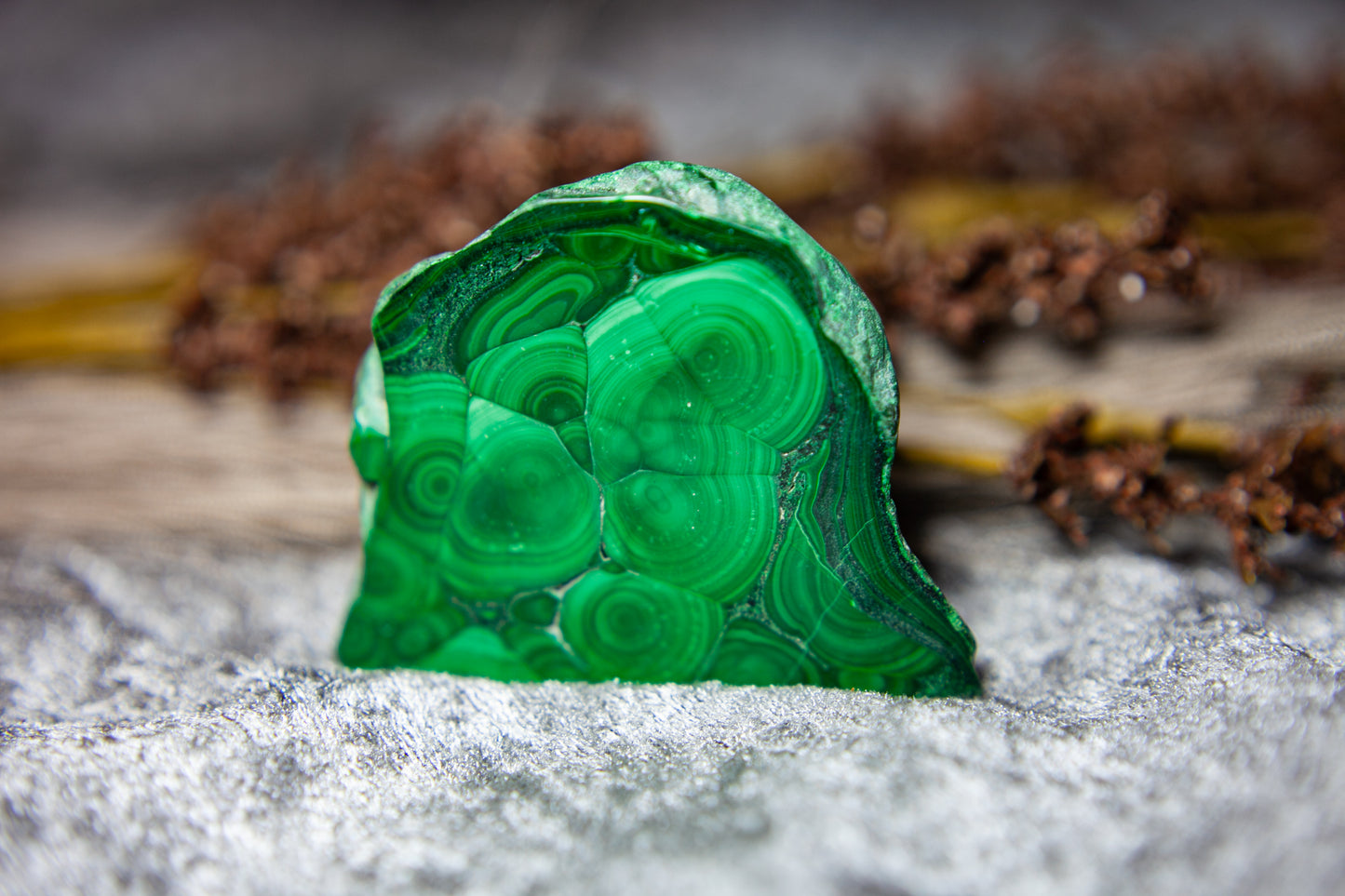 Malachite - standing slab