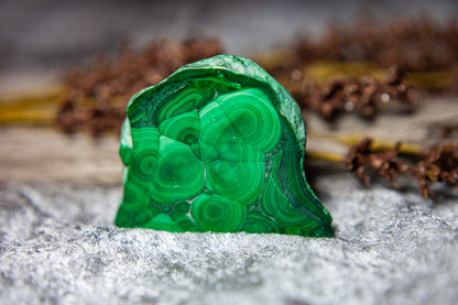 Malachite - standing slab