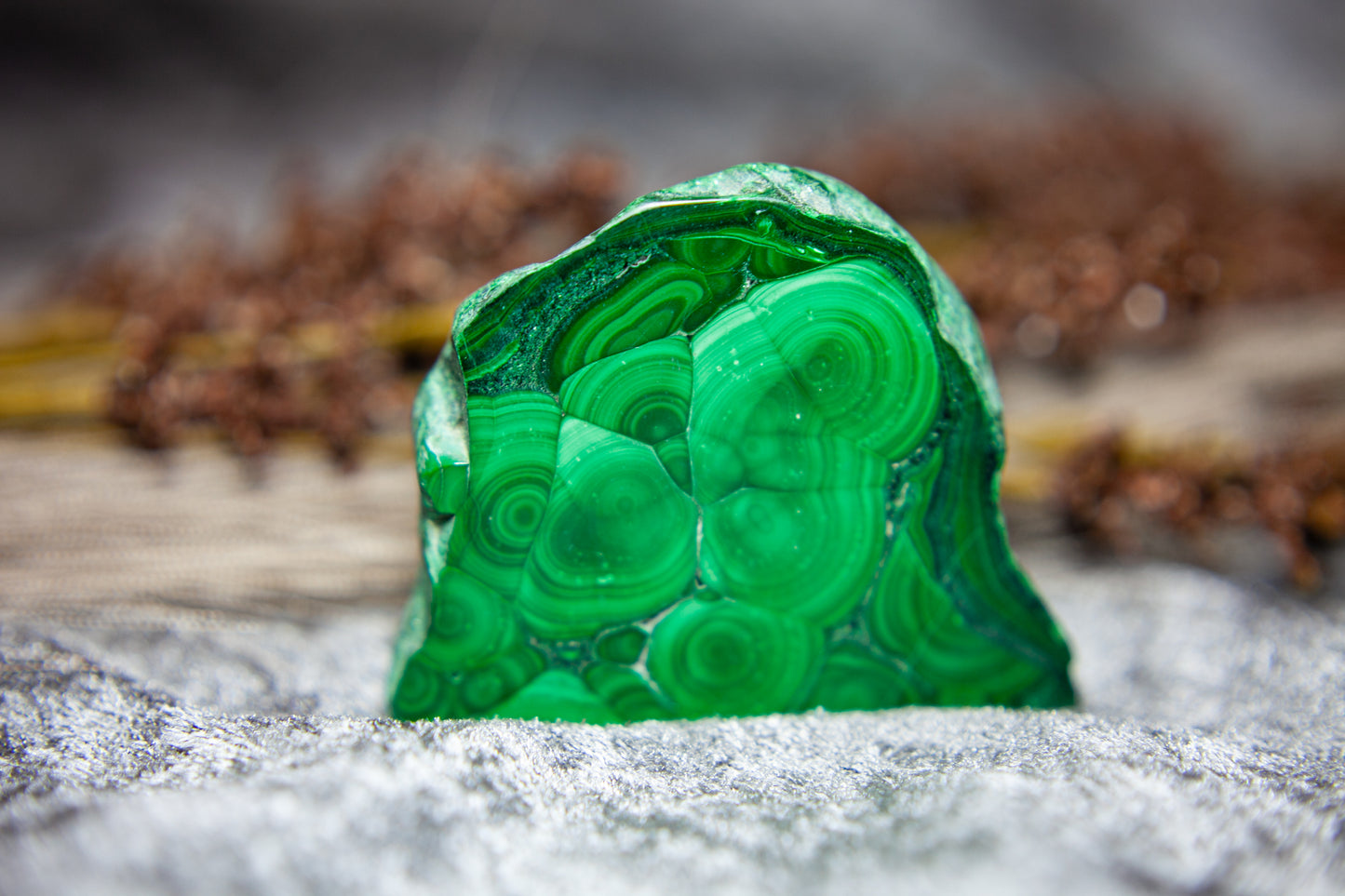 Malachite - standing slab
