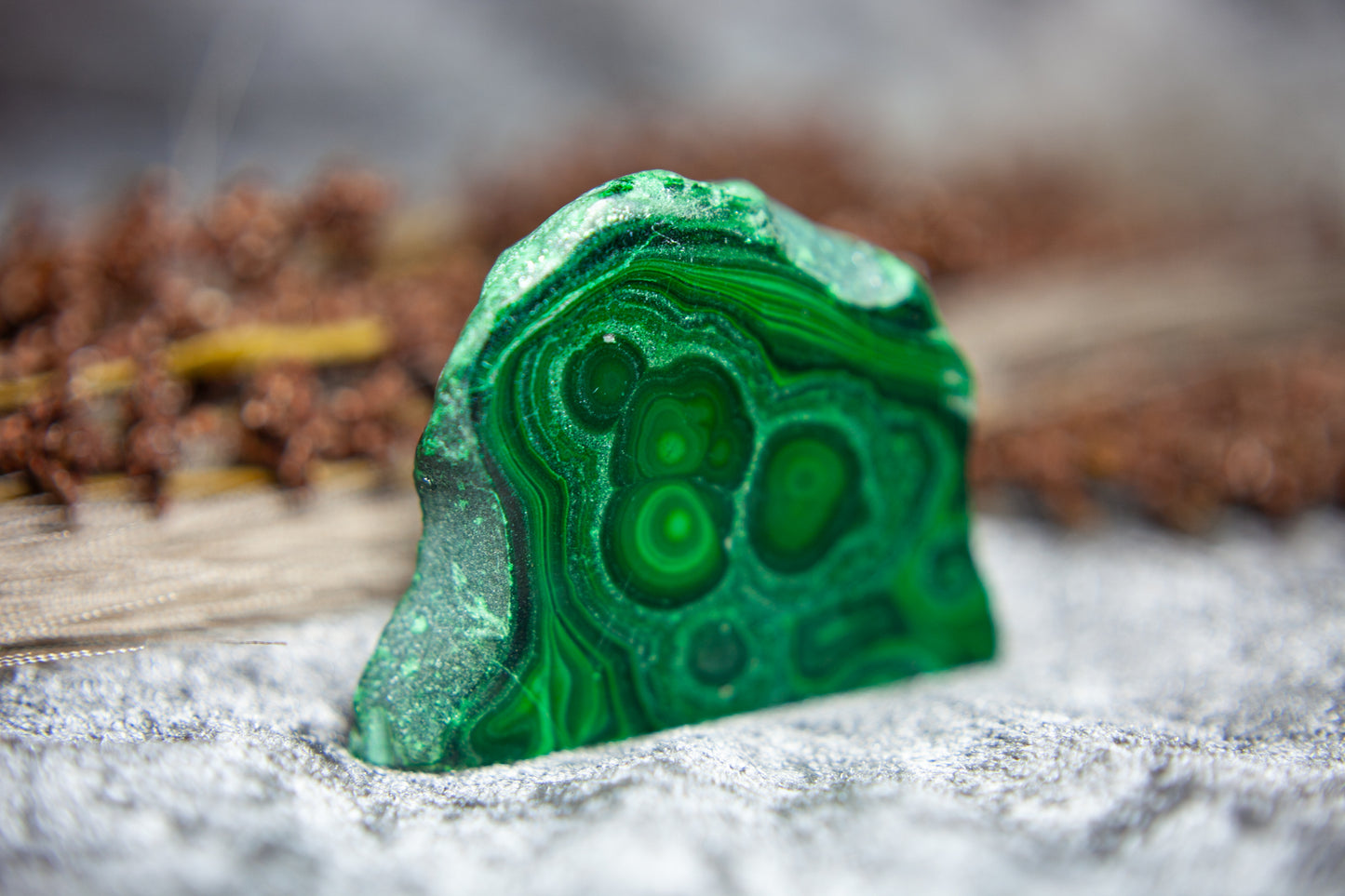 Malachite - standing slab