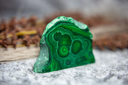 Malachite - standing slab