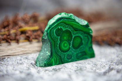 Malachite - standing slab