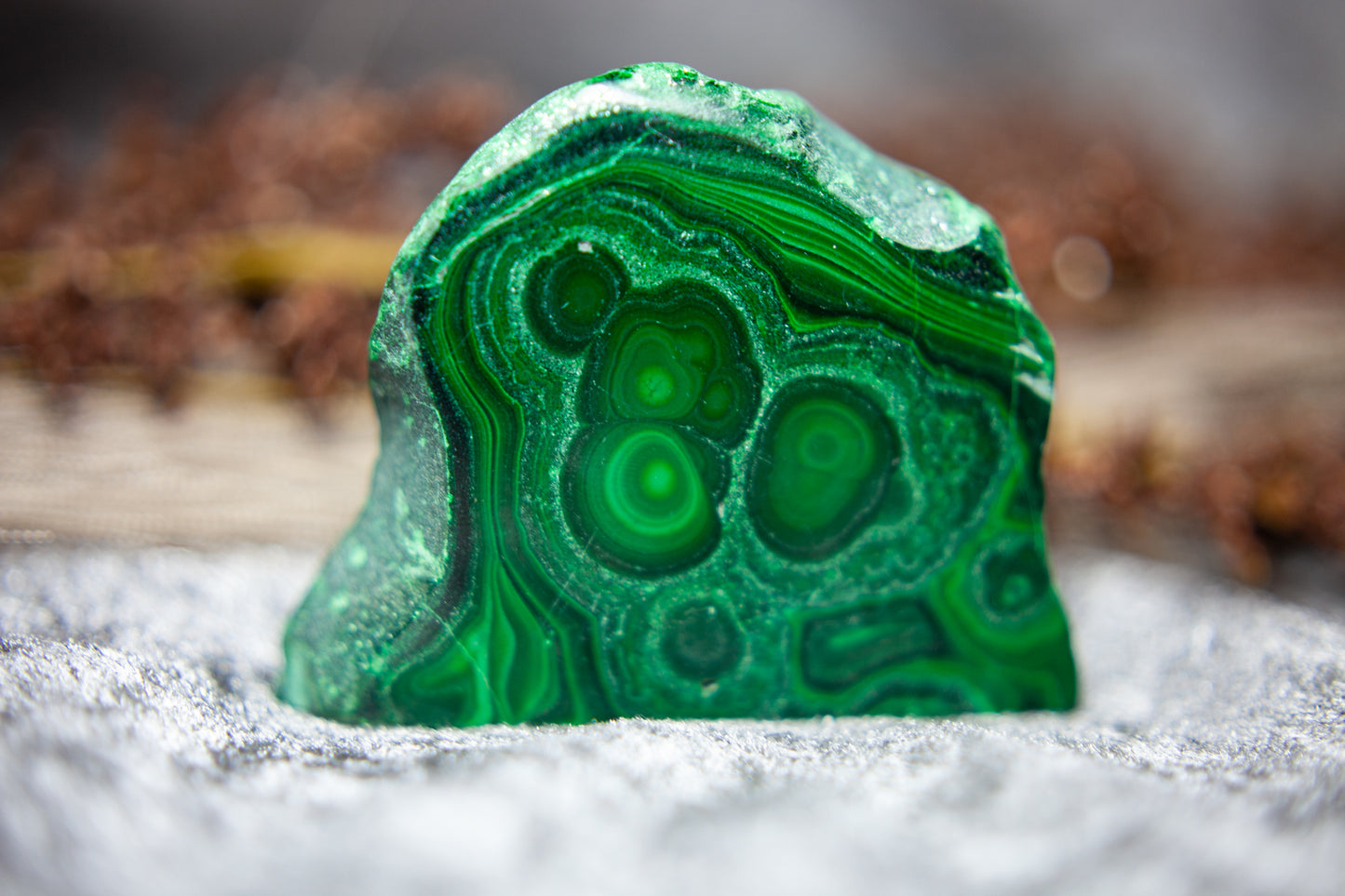 Malachite - standing slab