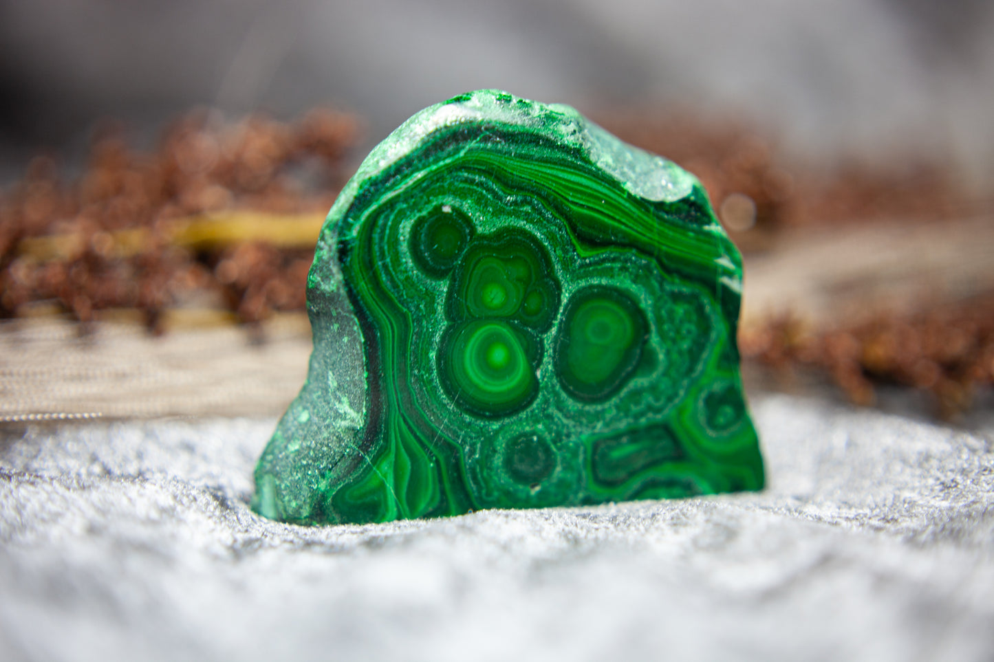 Malachite - standing slab