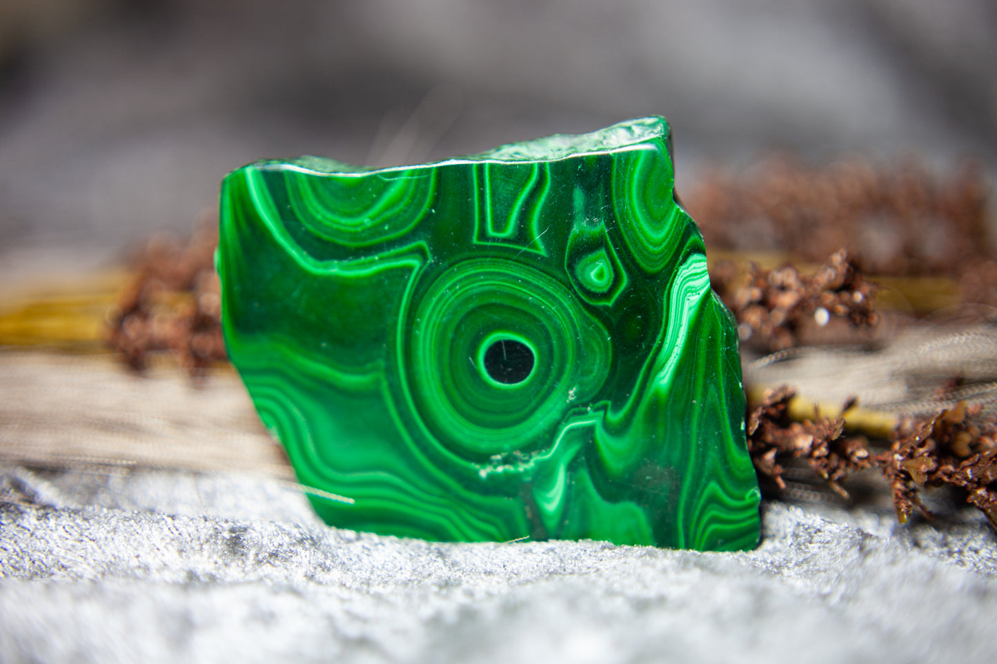 Malachite - standing slab