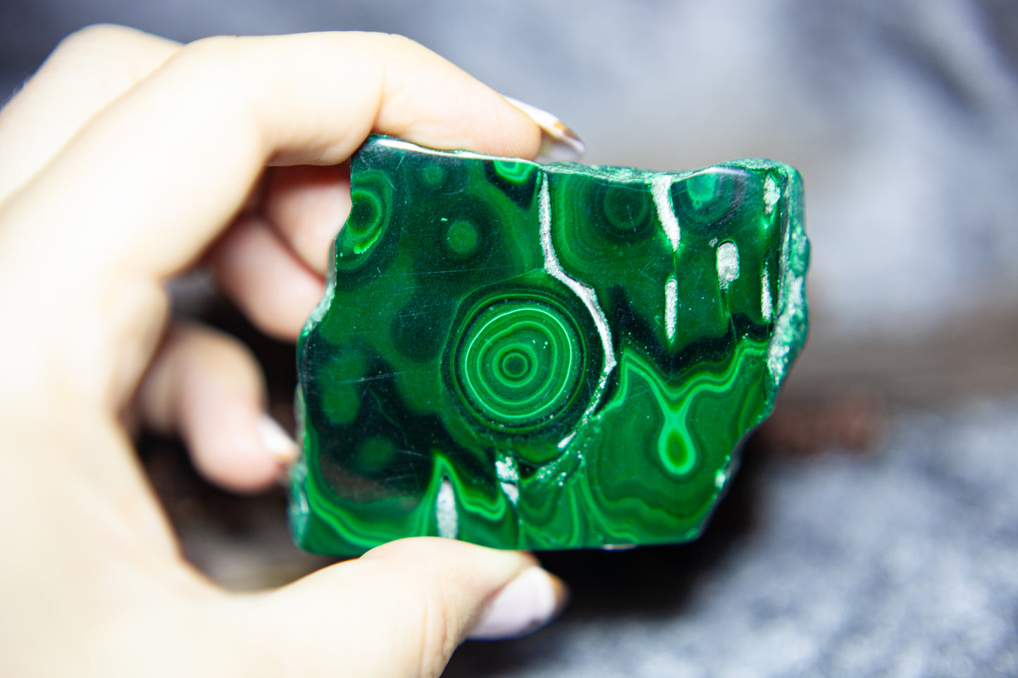 Malachite - standing slab