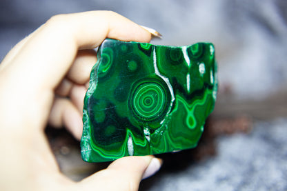 Malachite - standing slab