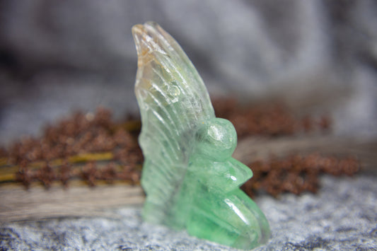 Fluorite - large seated fairy NOT DONE
