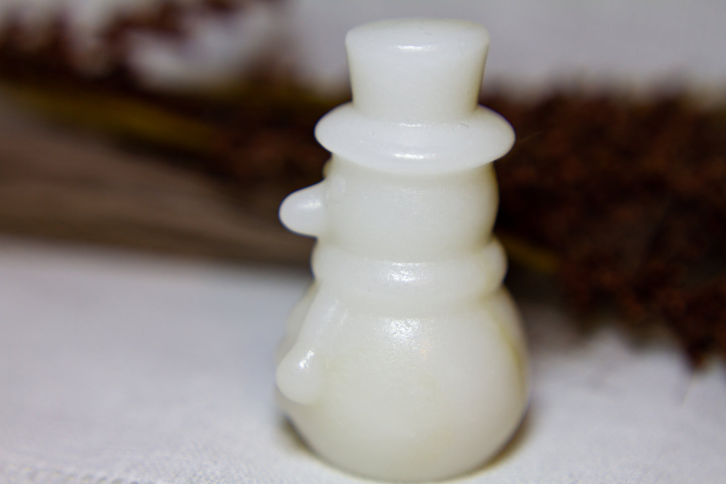 Vit Jade - Stor Snögubbe ☃︎