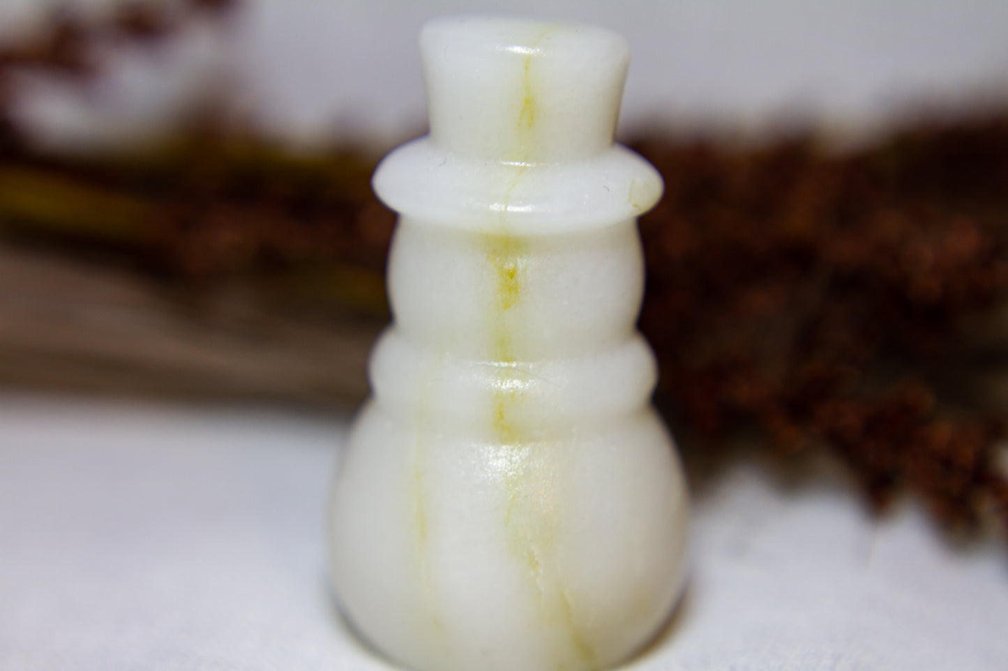 Vit Jade - Stor Snögubbe ☃︎