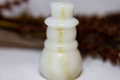 Vit Jade - Stor Snögubbe ☃︎