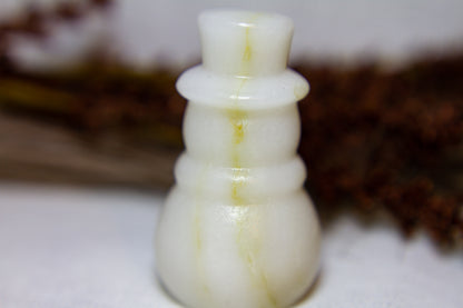 Vit Jade - Stor Snögubbe ☃︎