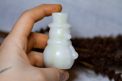 Vit Jade - Stor Snögubbe ☃︎